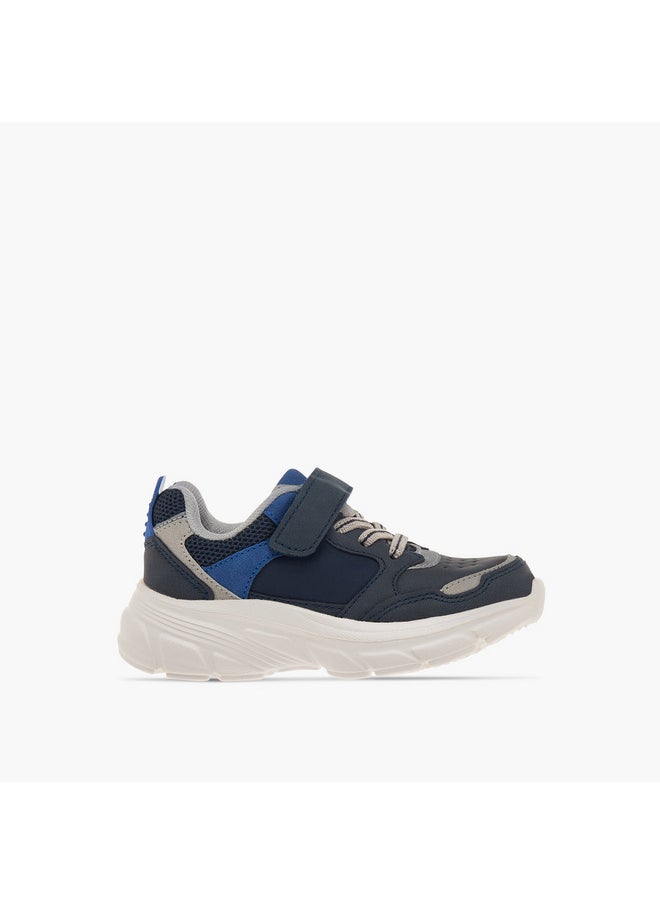 LBL by Shoexpress Boys Panelled Sneakers with Hook and Loop Closure  - Image 3
