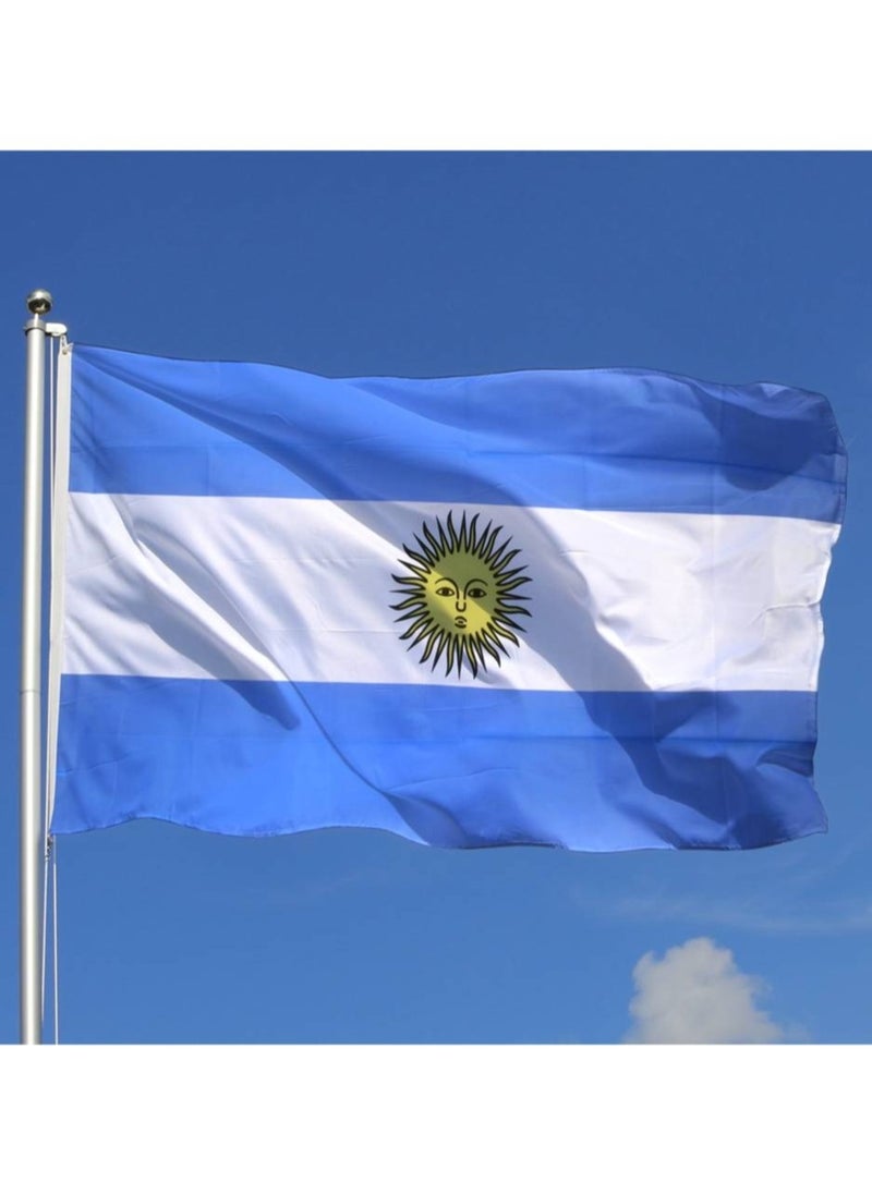 Vitacelli ARGENTINA  Flag National Day Durable Long Lasting For Outdoor And Indoor Use For Building Home And Car Decoration 150X90CM  - Image 2