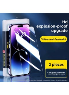 [Imported Original Screen Film] Applicable For Iphone15 Tempered Film For Iphone14/13/12promax Mobile Phone Stickers-Colour:Hd 2-piece Full Screen Full Coverage10 Times Anti-fingerprint-Size:For Iphone 7 Plus