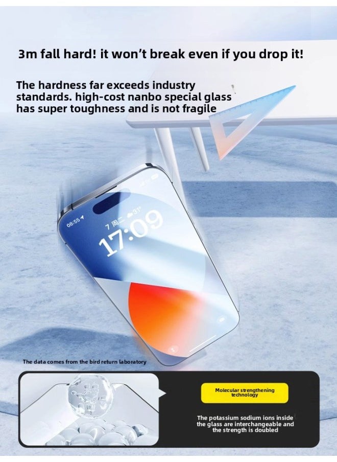 Generic - [Imported Original Screen Film] Applicable For Iphone15 Tempered Film For Iphone14/13/12promax Mobile Phone Stickers-Colour:Hd 2-piece Full Screen Full Coverage10 Times Anti-fingerprint-Size:For Iphone 7 Plus - Image 1