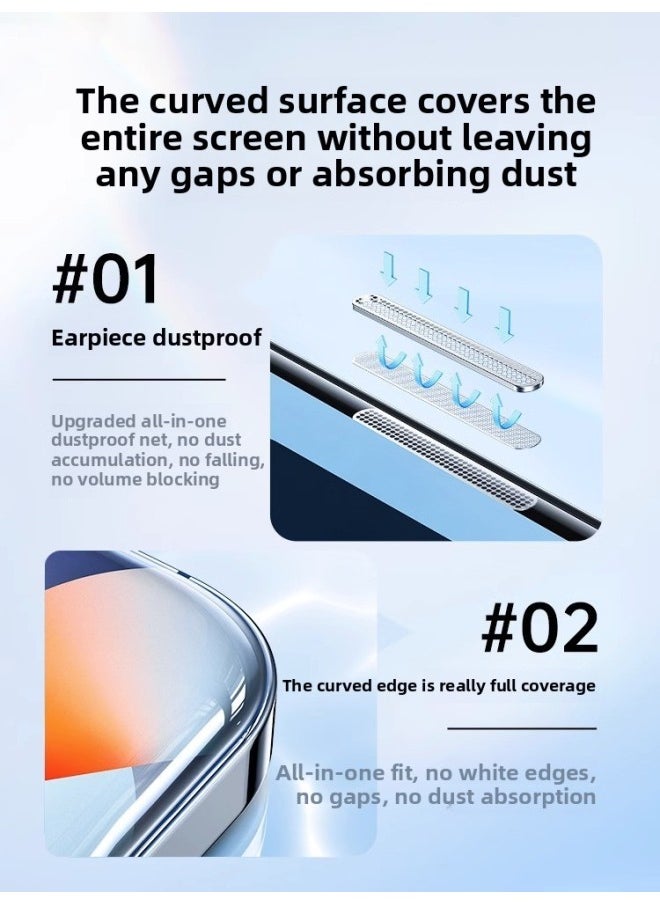 Generic - [Imported Original Screen Film] Applicable For Iphone15 Tempered Film For Iphone14/13/12promax Mobile Phone Stickers-Colour:Hd 2-piece Full Screen Full Coverage10 Times Anti-fingerprint-Size:For Iphone 7 Plus - Image 1