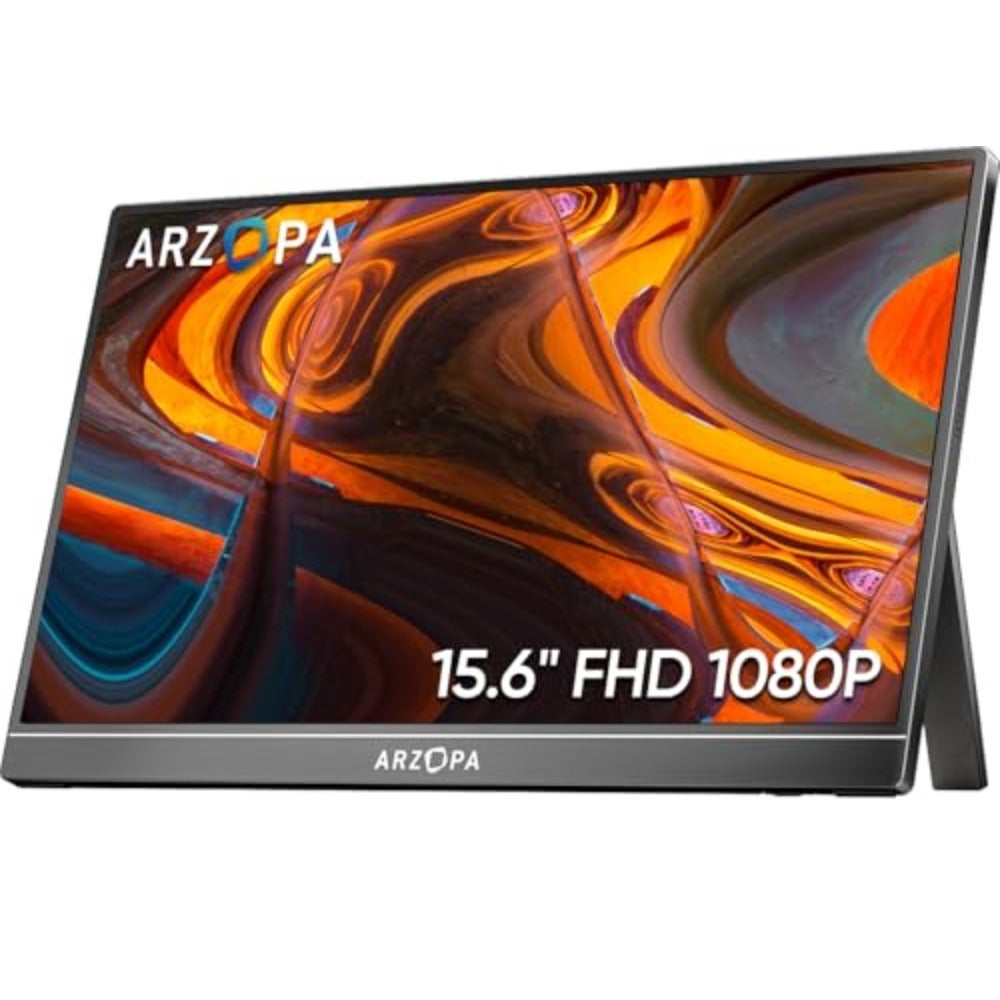 Generic Generic Portable Monitor Fhd 1080p For Mac Phone Xbox PS5 Ips Display With Kickstand Hdmi Aluminum Body FHD1080p 15.6 inch Z5F63AA31719EED907F83Z