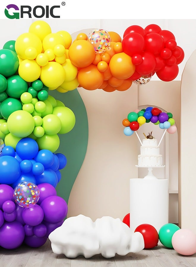 GROIC Colorful Latex Balloons, 50 Pack 12 inch Round Helium Bright Color Balloons for Birthday Baby Shower Wedding Party Decorations,Garland Decoration,Party Supplies - Image 4
