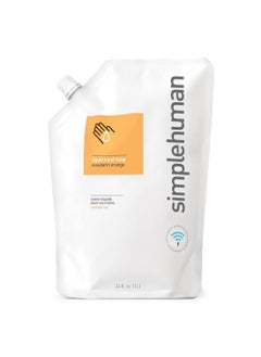 simplehuman simplehuman Mandarin Orange Moisturizing Liquid Hand Soap Refill Pouch, 34 Fl. Oz.  - Image 1