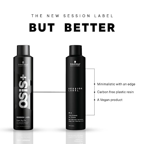 OSIS شوارزكوف بروفيشنال سشن ليبل سبراي تثبيت قوي للشعر للرجال والنساء | تثبيت طويل الأمد وخفيف الوزن ولمسة مضادة للتجعد لجميع أنواع الشعر | تصفيف وعناية احترافية - 300 مل - Image 3