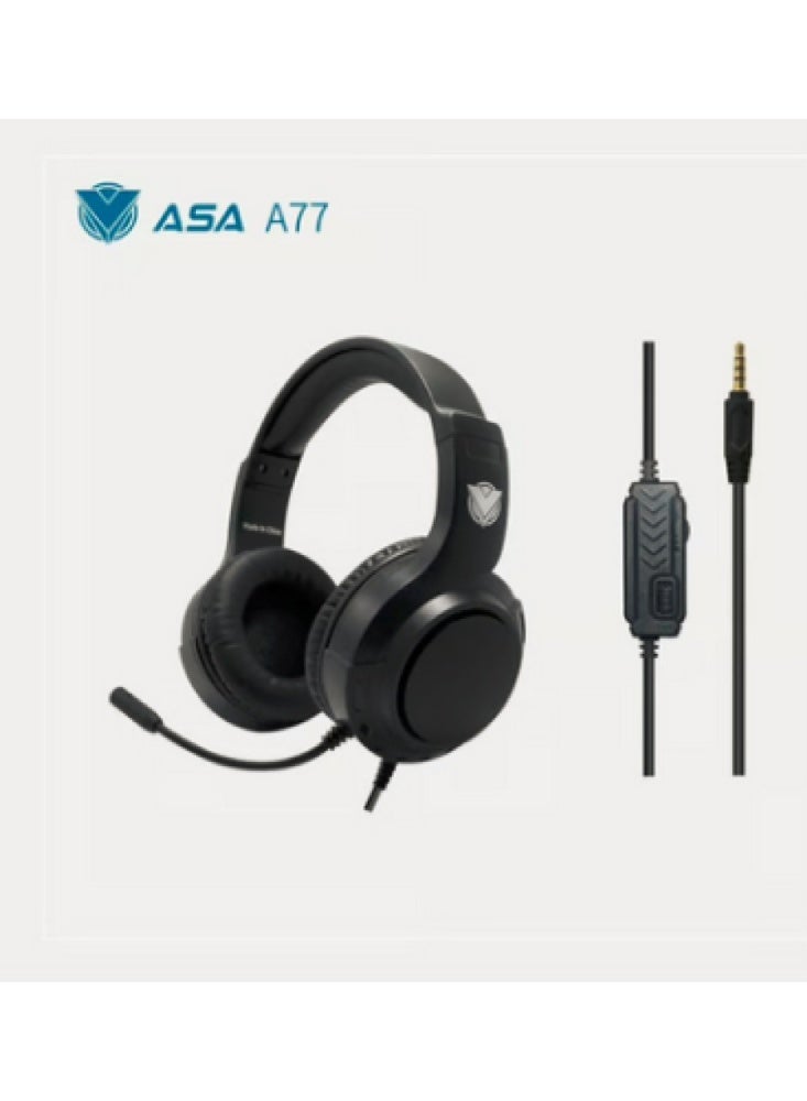 أيه أس أيه سماعة الألعاب A77سماعة الألعاب ASA A77 (أسود)  - Image 5