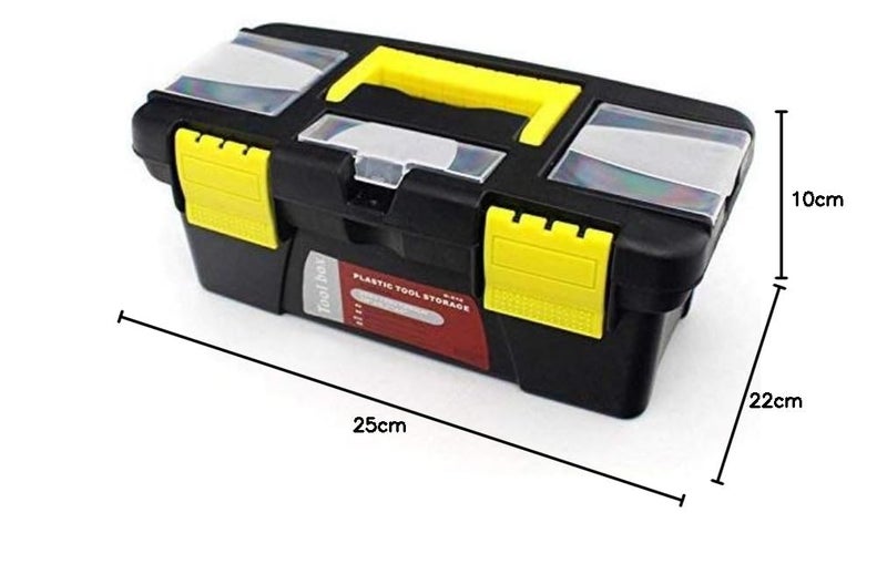 Adjustable Multipurpose Plastic Storage Box | Mini Hardware Tool Kit Box to Keep Your Organized Tools Screwdriver, Wrench & Stationary, Home Stuff Storage Plastic Box