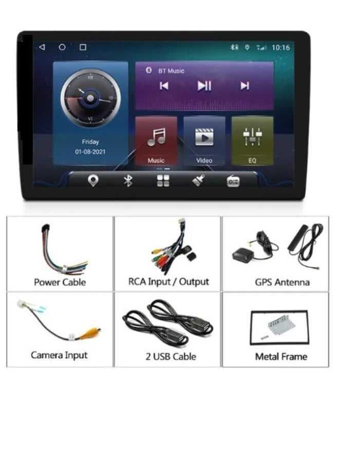 Car LCD 8GB RAM Screen With 128GB Internal Memory With iOS Android Mirror Link High Quality