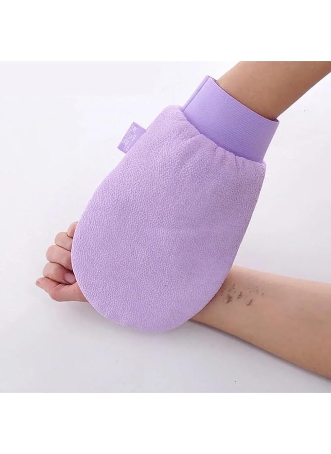 Korean loofah for skin cleansing and exfoliation, along with a viscose shower glove in purple, perfect for enjoying a Moroccan bath experience at home. - pzsku/Z5F640C13978333795560Z/45/_/1730100563/c3a57402-c71e-4991-8040-29aa2a7a3b5b
