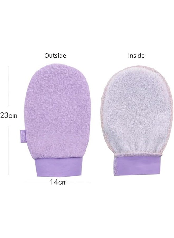 Korean loofah for skin cleansing and exfoliation, along with a viscose shower glove in purple, perfect for enjoying a Moroccan bath experience at home. - pzsku/Z5F640C13978333795560Z/45/_/1730100568/4aa51594-578b-454e-9d8a-e19f1b57e7ee