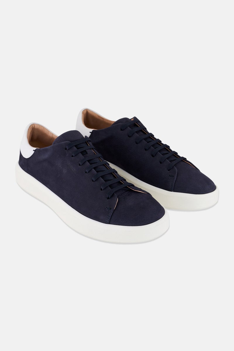 GEOX Men U Velletri Lace Up Sneakers, Navy - Image 1