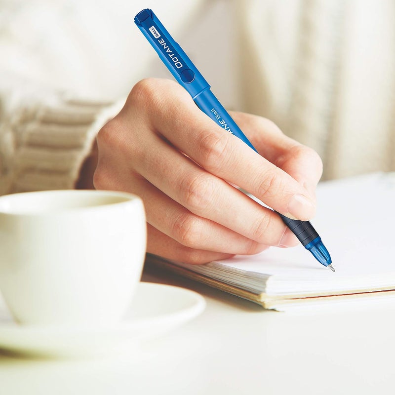 classmate Octane-Blue Ball Pens (Pack Of 5) Smooth & Fast Writing Ball Pens Comfortable To Hold & Write School & Office Stationery Work From Home Essentials - Image 4