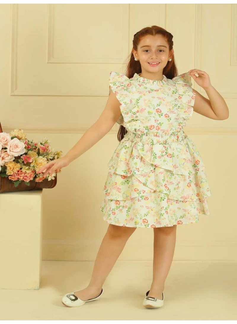 Luxe & Hardy طقم ملابس بناتي من زهور الغاردينيا والتوليب