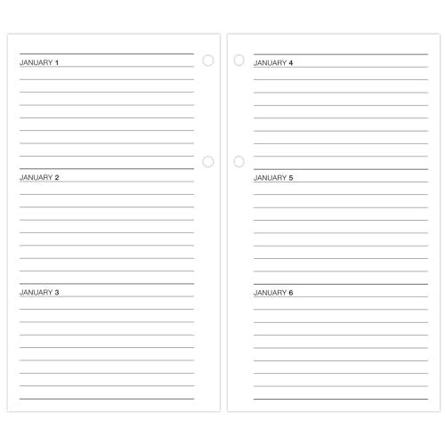 AT-A-GLANCE 2025 Desk Calendar Refill, Daily, 4-1/2" x 8", Large, Loose-Leaf (E2105025) - Image 2