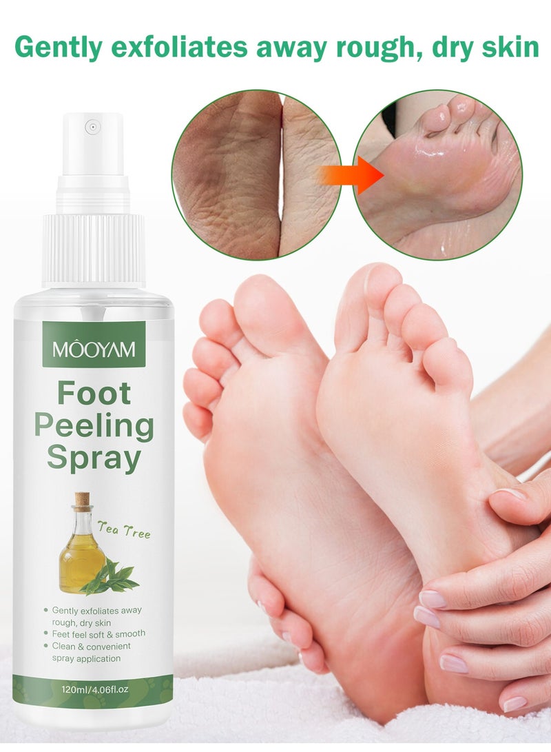 موويام رذاذ تقشير القدمين علاج مقشر للجلد الميت ومسمار القدمين يرطب الكعبين المتشققين ويعزز نعومة القدمين ويجعلهما ناعمتين سهل الاستخدام للرجال والنساء - Image 4