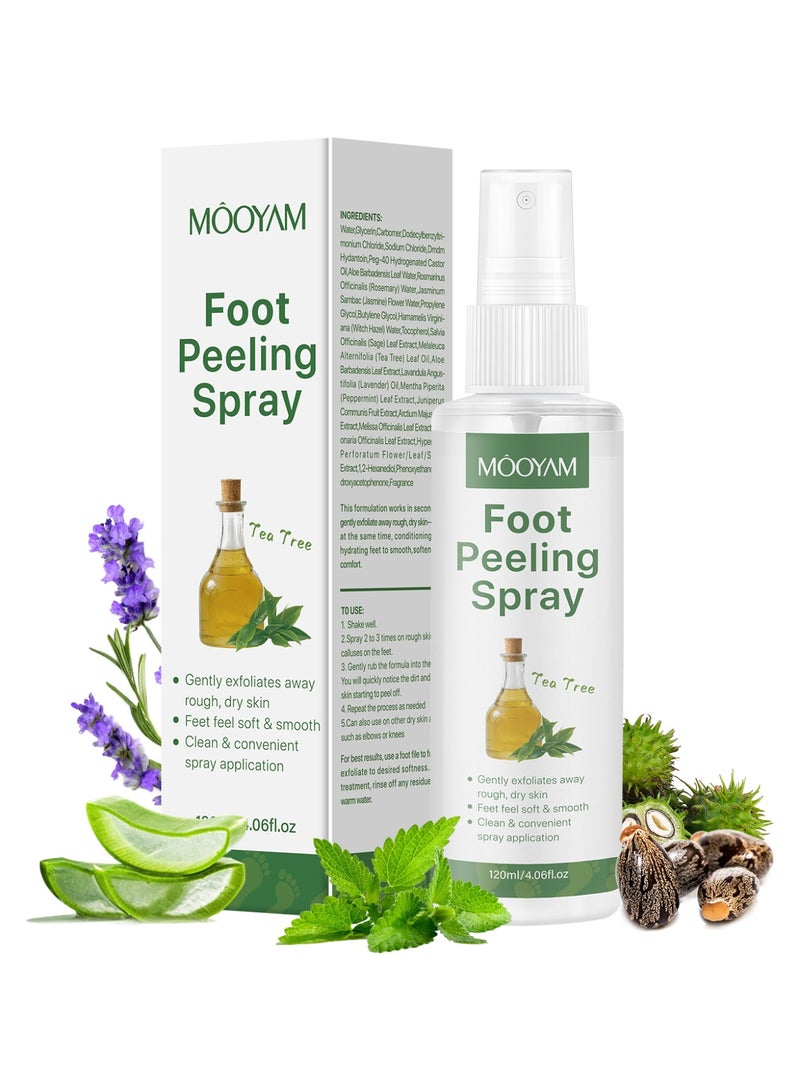 موويام رذاذ تقشير القدمين علاج مقشر للجلد الميت ومسمار القدمين يرطب الكعبين المتشققين ويعزز نعومة القدمين ويجعلهما ناعمتين سهل الاستخدام للرجال والنساء - Image 2