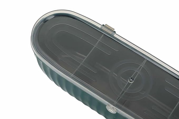 SHOPECOM 4 compartments seasoning box spice jar for kitchen Plastic masala dani spice storage box lid spoon masala dabba condiment spice jar container - Image 3