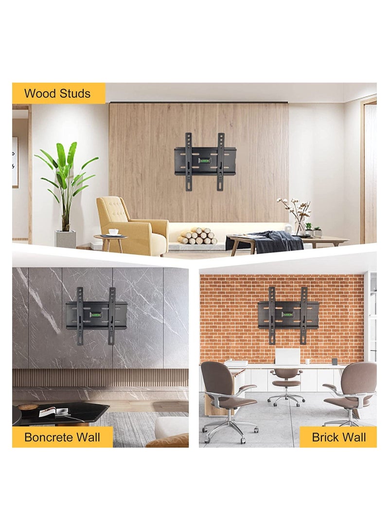 Fixed TV Wall Mount Bracket for Most 10-42 Inch TVs,Low Profile Design Flat Screen LED LCD TVs Mount Bracket with Loading 90 lbs & Max VESA 200x200mm - Image 5
