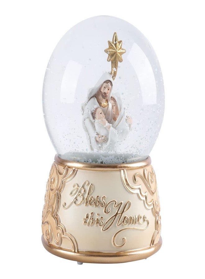 Taman Christmas Snow Globe, Nativity Musical Color Change Lighted Tabletop for Christmas Decorations Home Décor Kids' Gift Without Auto Snow-Blowing - Image 1