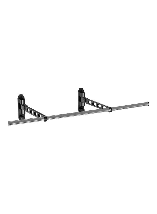 NIBEMINENT Wall Mounted Clothes Hangers Black 1.164kg - Image 1
