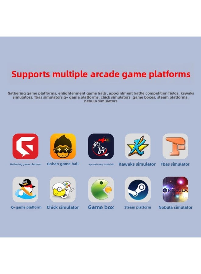 Wireless Arcade Rocker Computer Mobile Phone Tablet Fighting Three And Rocker Boxing Emperor 97 Home Game Console-Product Color:Chunli-White on - Image 5