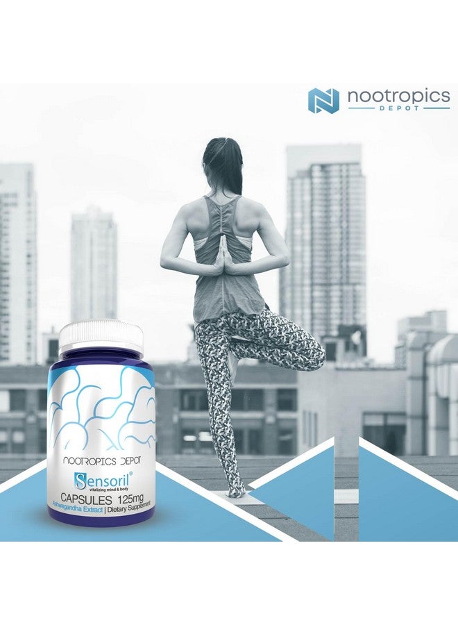Nootropics Depot Sensoril Ashwagandha Capsules | 125mg | 180 Ct. | Ayurveda Supplement | Standardized Withania somnifera Extract | to Support Healthy Energy, Mental Cognition + Cardiovascular Health - Image 3