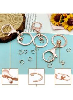 Oubaka 30Pcs Lobster Claw Clasps Keychain For Jewelry Making Lobster Clasp Swivel Trigger Clips With Swivel Clasps Hook Clips Flat Split Keychain Ring 100Pcs Open Jump Ring For Diy Craft Jewelry Making  - Image 4