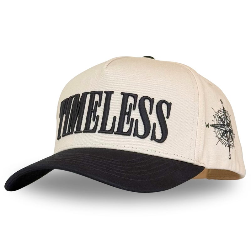 CITRUSY Vintage Fashion Trucker Hat | Men & Women | Embroidered Western Trendy Baseball Caps | Country Cute Retro Hats for Cowgirls & Cowboys | Camo Cotton | Snapback Hat (Timeless | Black) - Image 1