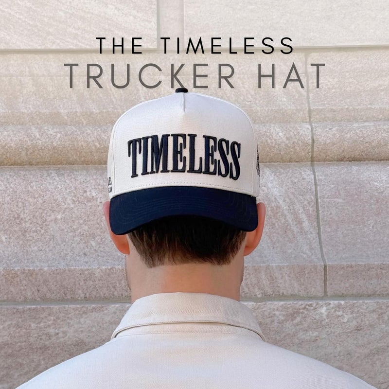 CITRUSY Vintage Fashion Trucker Hat | Men & Women | Embroidered Western Trendy Baseball Caps | Country Cute Retro Hats for Cowgirls & Cowboys | Camo Cotton | Snapback Hat (Timeless | Black) - Image 4