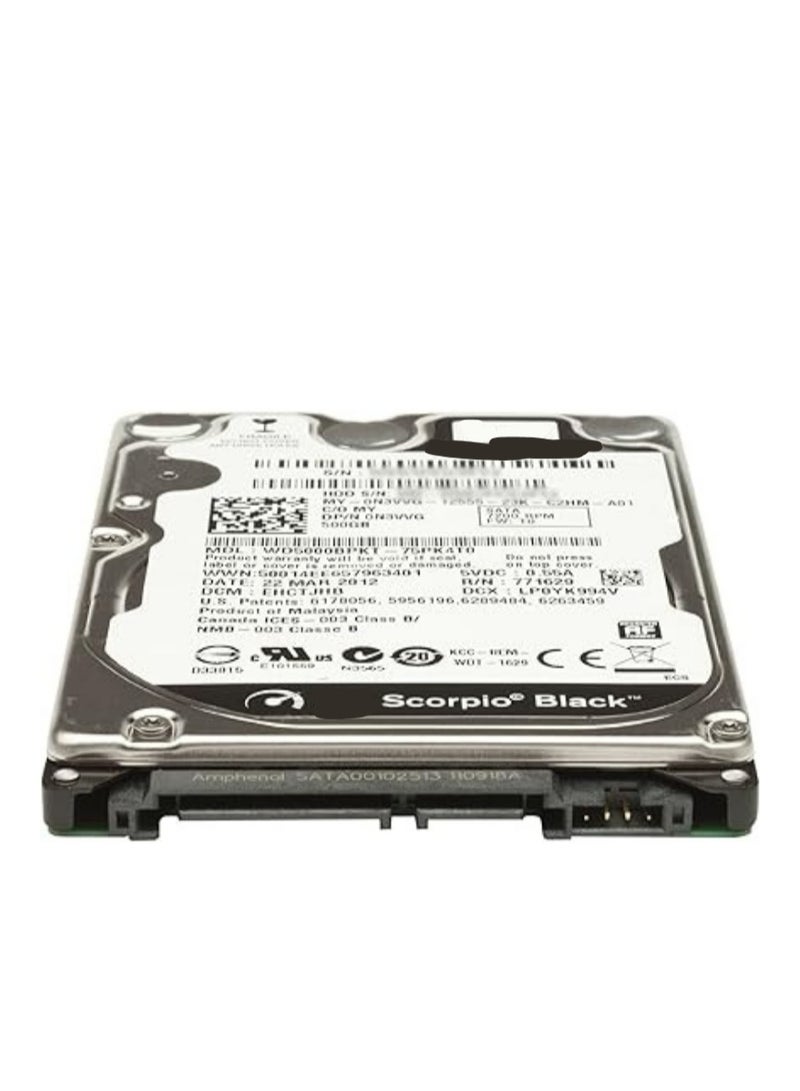 500GB 7200 RPM 16MB Cache SATA 3.0Gb/s 2.5-Inch Internal Notebook Hard Drive (Bare Drive)