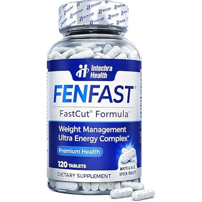 FASTCUT Diet Pills that Work for Weight Management & Appetite Suppressant Support + Powerful Energy - Best Thermogenic Diet Pills for Focus & Metabolism Support – 120 White Blue Tablets - Image 1