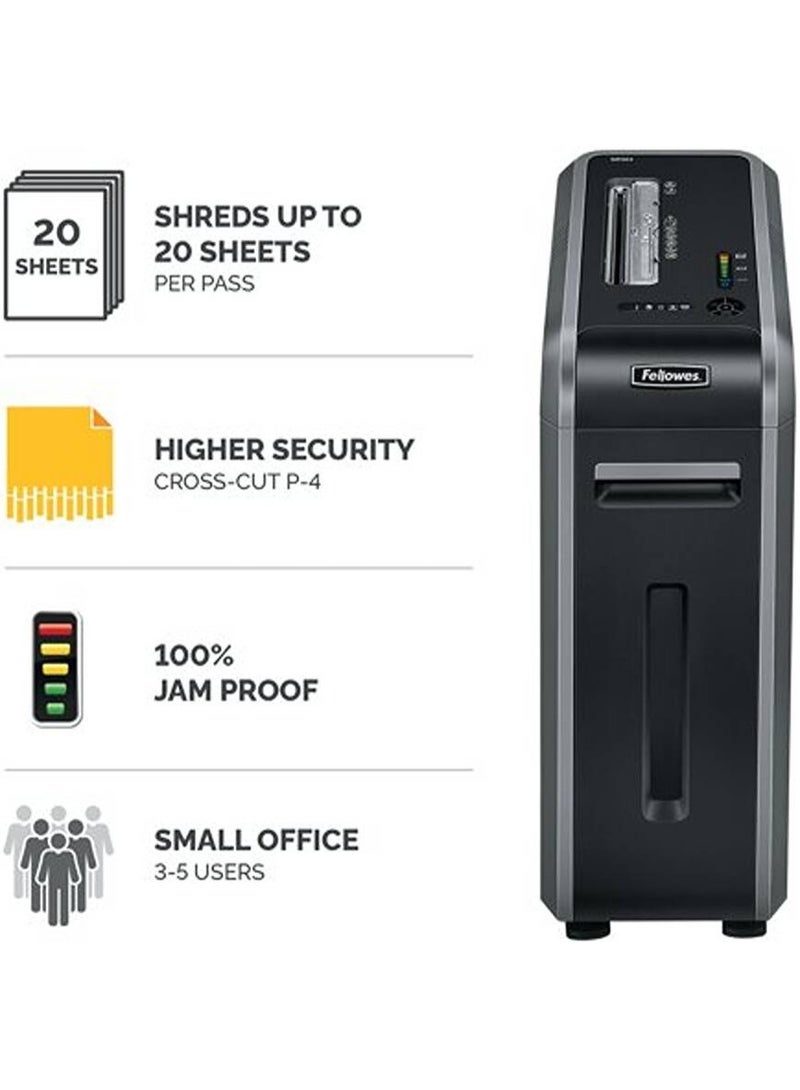 Fellowes Powershed 125Ci Cross-Cut Shredder, Black | 4612001 - Image 4
