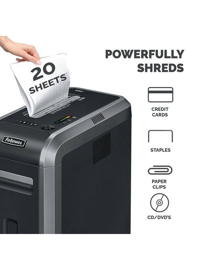 Fellowes Powershed 125Ci Cross-Cut Shredder, Black | 4612001 - Image 5