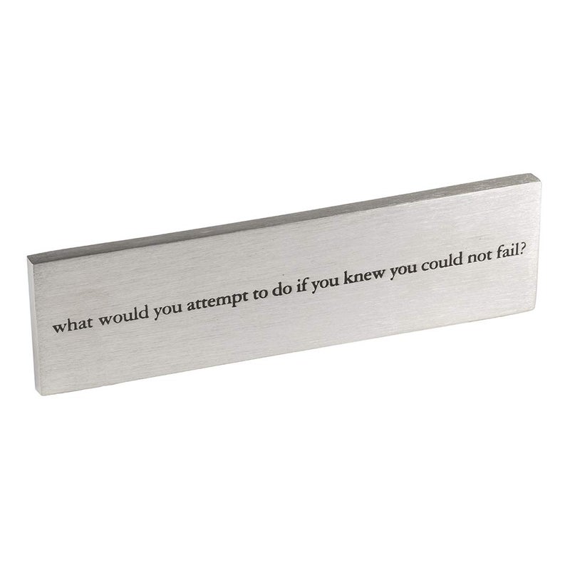 DANFORTH - What Would You Do Paperweight - Handcrafted Pewter Paperweight For Desk and Office - Made In USA - Image 1