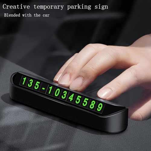 TANTRA Car Dashboard Number Display - Mobile Number Display for Car, Temporary Car Parking Mobile Number Display with Magnetic Numbers Stickers - Image 4
