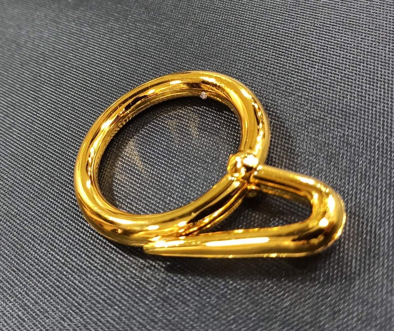 FAPBADRI Plastic Curtain Rings for Windows Curtains, Door Curtains, Bathroom Curtains and Other Multipurpose Usage - Colour: Golden Glossy - 50 Pieces - Image 4