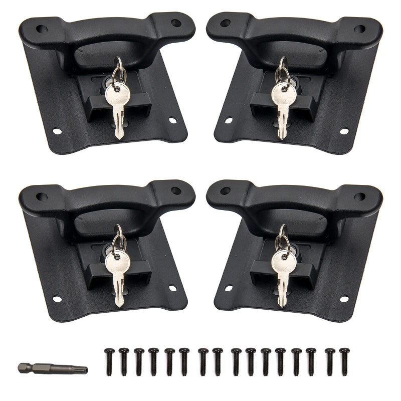 Wocch Tie Down Anchors Cleats Heavy Duty Boxlink Bed Tie Downs with Plates Brackets Anti-Theft Screws for Ford 2015-2025 F150 F250 F350 Pickup Truck Accesories Replace# FL3Z-99000A64-B & FL3Z-9928408-AB - Image 4