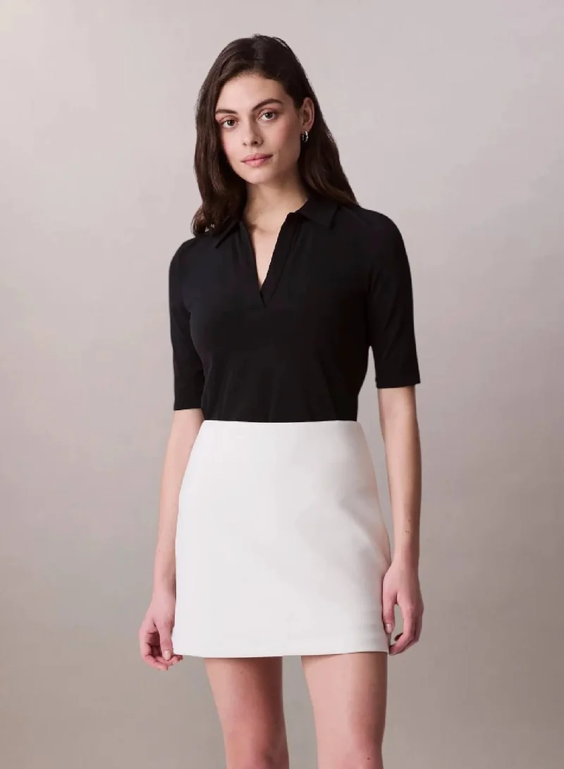 Crepe Jersey Polo
