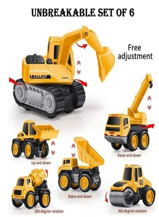 VARIYA ENTERPRISE Unbreakable Construction Bulldozer Excavator Loader Truck Vehicles for Kids Building Vehicle Engineer Toys for 3 4 5 Year Boy Toddlers Unbreakable Toy for Kid - Image 2