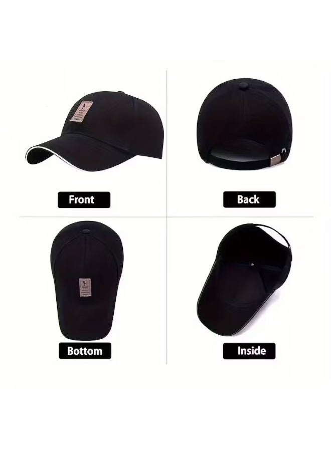 EDIKO 1 Unisex Cycling Hat,Baseball Cap, Golf Cap，Y2K Style ,Simple Business Baseball Cap for All Seasons, Unisex Outdoor Sun Hat, Casual Sun Hat - Image 4
