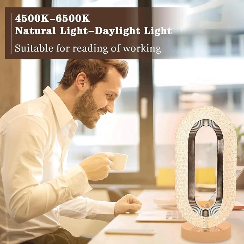 LINJIE Bedside Table Lamp,Touch Bedside Lamp for Bedroom，- With 3 Levels Brightness Rechargeable Small Lamp Room Decor Night Light for Bedroom, Living, Home Office, Desk Decorations - Image 5