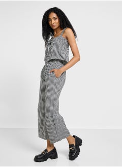 Ginger Gingham Ruffled Top & Straight Fit Pant Co-Ord Set  - Image 1