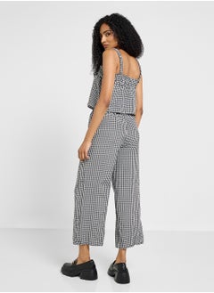 Ginger Gingham Ruffled Top & Straight Fit Pant Co-Ord Set  - Image 2