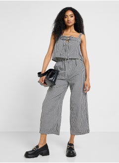 Ginger Gingham Ruffled Top & Straight Fit Pant Co-Ord Set  - Image 5