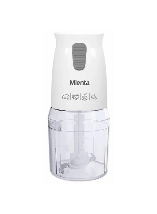 Mienta Pratico Chopper, 500ml, 450 Watt, White - CH2361A - Image 1