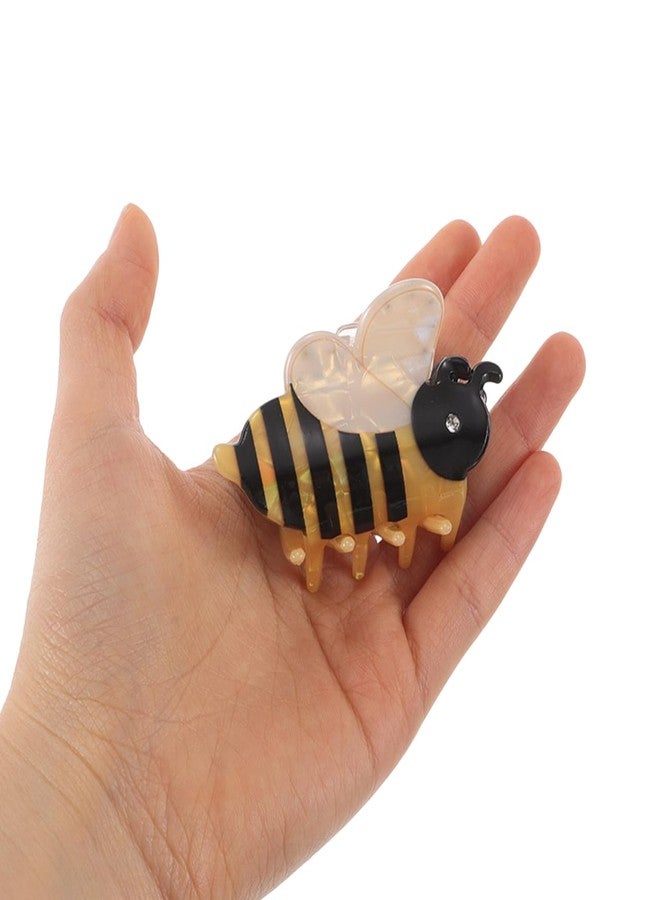Beaupretty Cute Cartoon Bee Hair Claw Clips for Women Animal Accessory with Strong Grip Acetate Hair Claw for Women Girls - Image 2