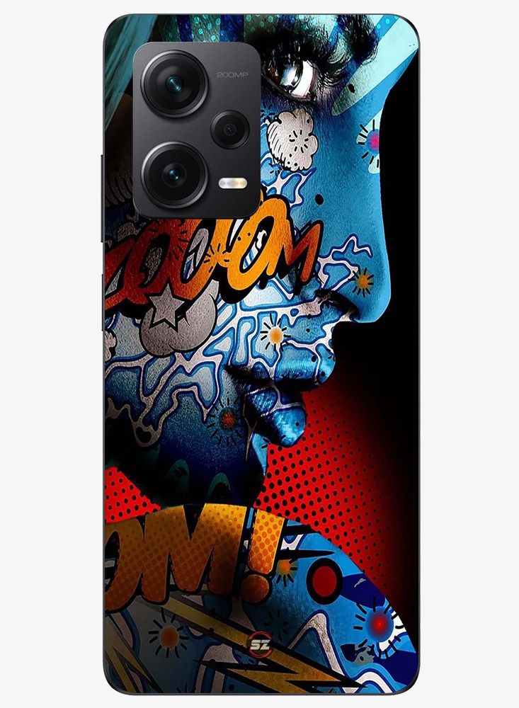 Protective Printed Mobile Cover Lady Art Design For Xiaomi Redmi Note 12 Discovery
