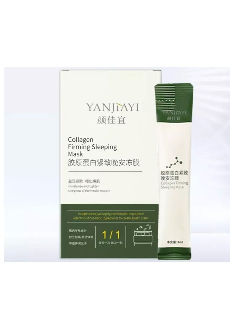 YANJIAYI 20 Packs Korean Collagen Face Mask Skin Care Washfree Sleeping Facial Mask Essential Lifting Firming Anti Aging White 20 Count (Pack Of 1) - Image 2