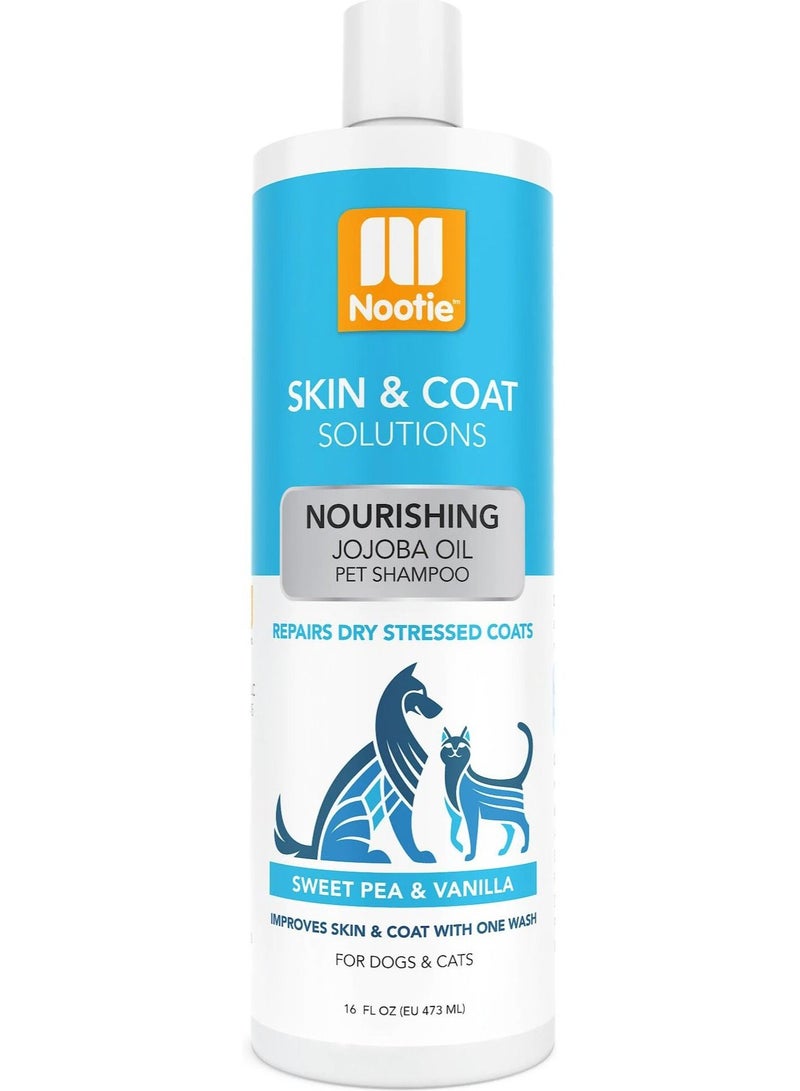 nootie Nourishing Jojoba Oil Pet Shampoo Sweet Pea & Vanilla Scented 473 ml - Image 1