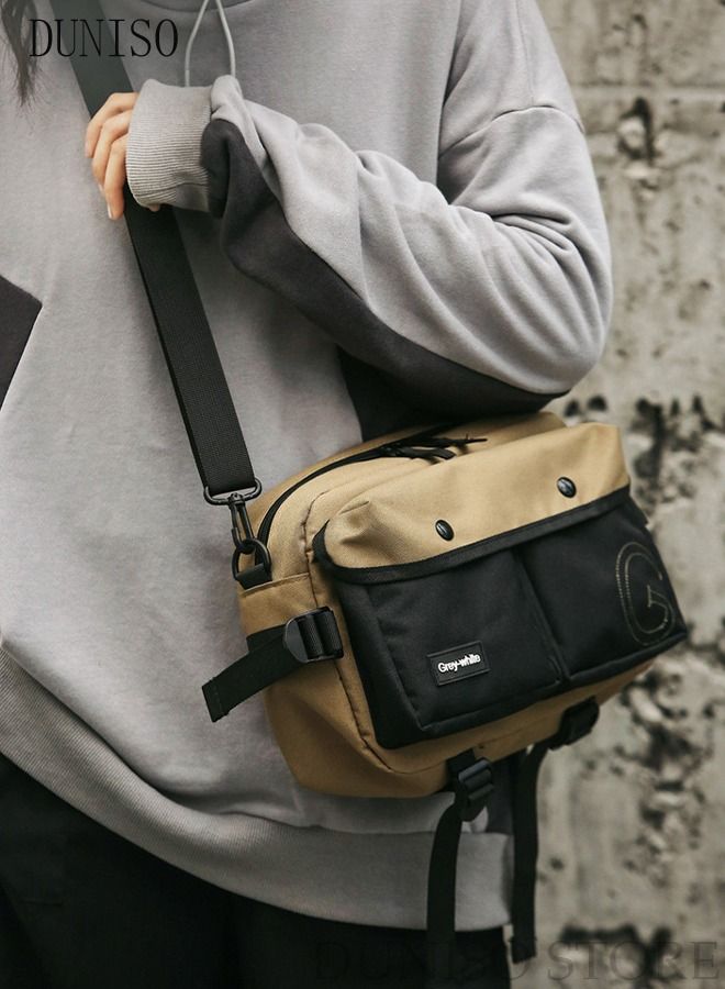 DUNISO Waterproof Sling Bag Crossbody Bag for Men and Women Sling Canvas Handbag Shoulder Bag Daypack For Shopping Hiking Multipurpose Crossbody Chest Bag  - Image 2